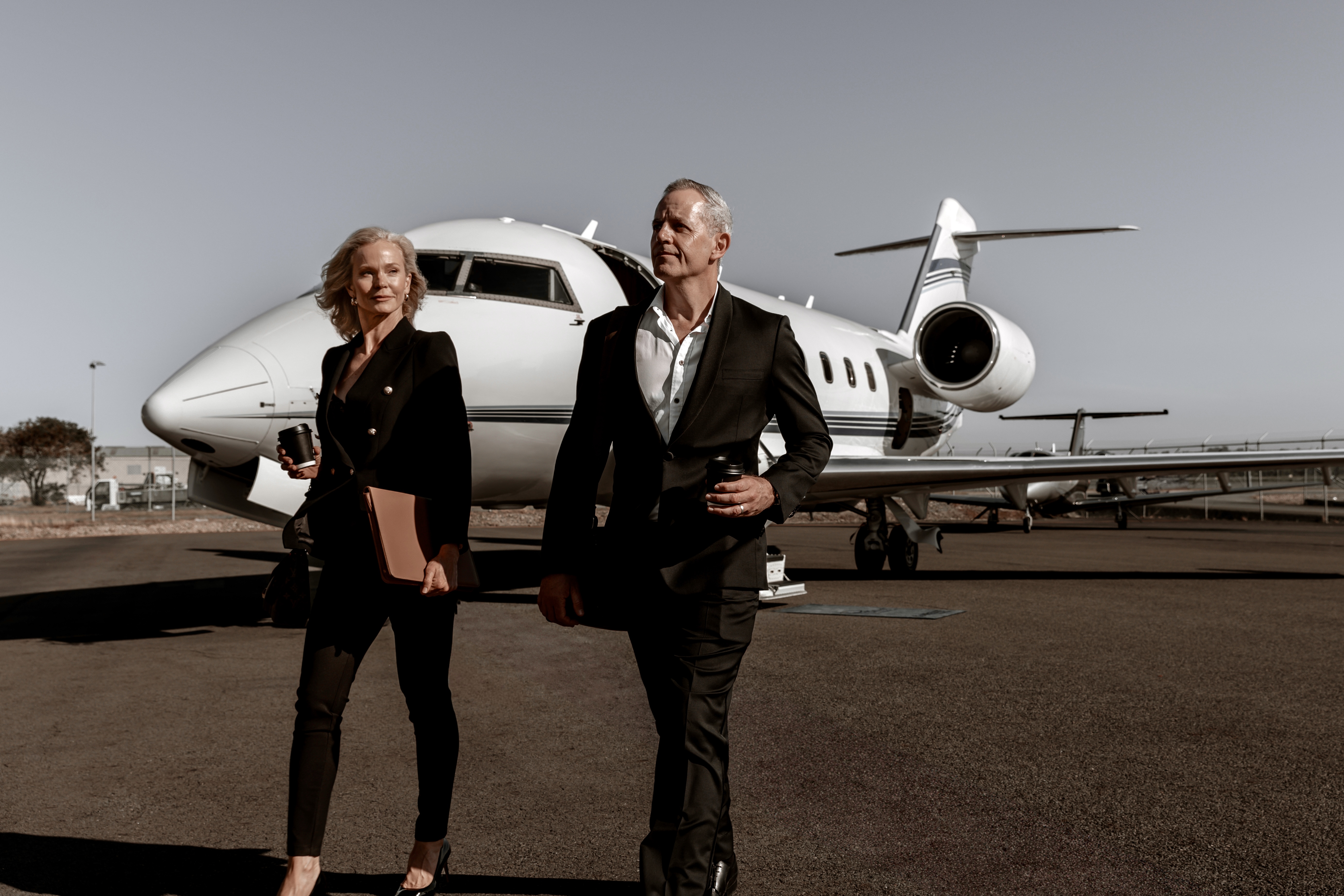 Private jet — tarmac